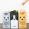 Afval recycletassen met kat (set van 3)