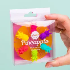 Ananas glasmarkeerders (set van 6)