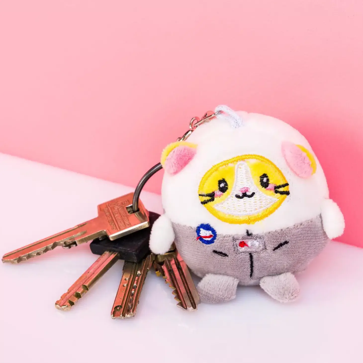 Astrokat knuffel sleutelhanger