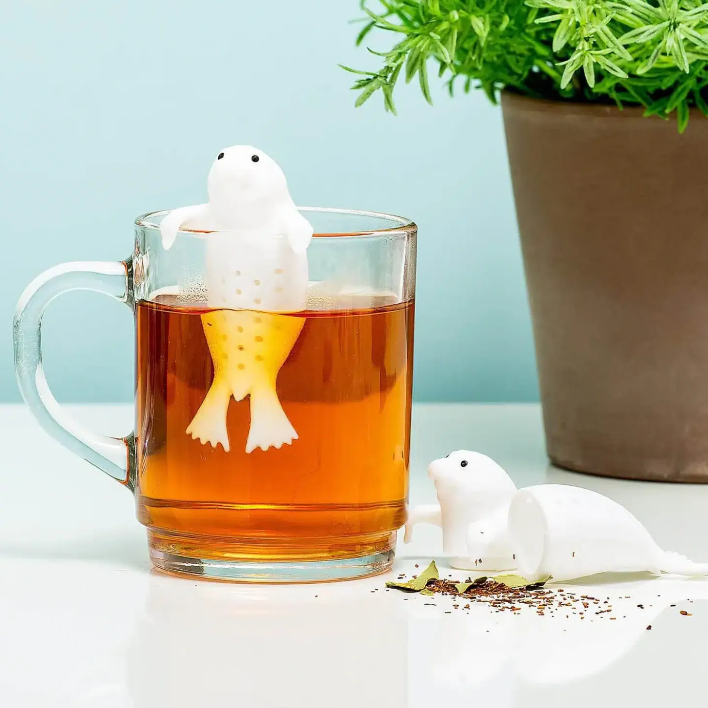 Baby zeehond tea infuser