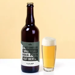 Bierfles Is het eindelijk Vaderdag… (750 ml)