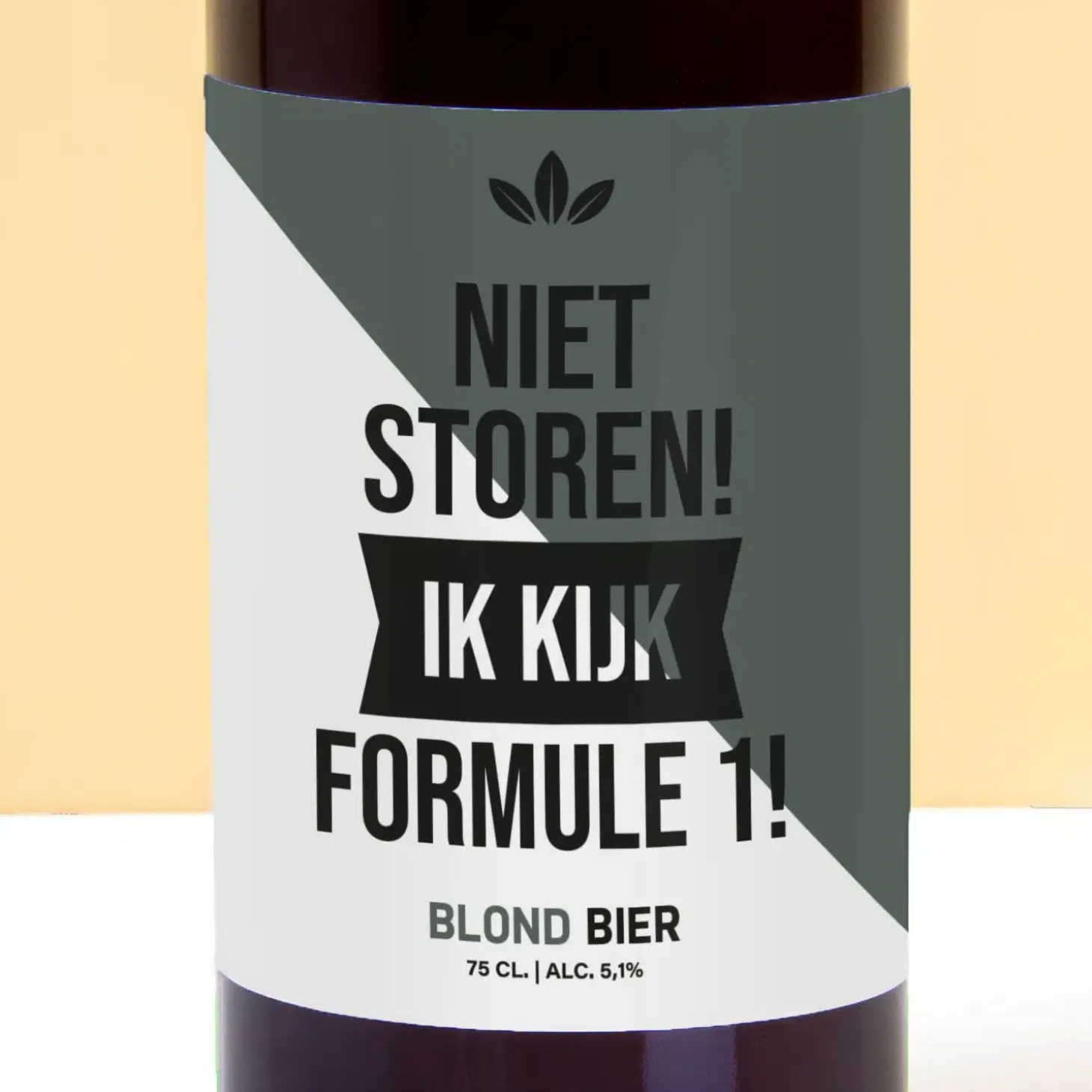 Bierfles Niet storen Formule 1 (750 ml)