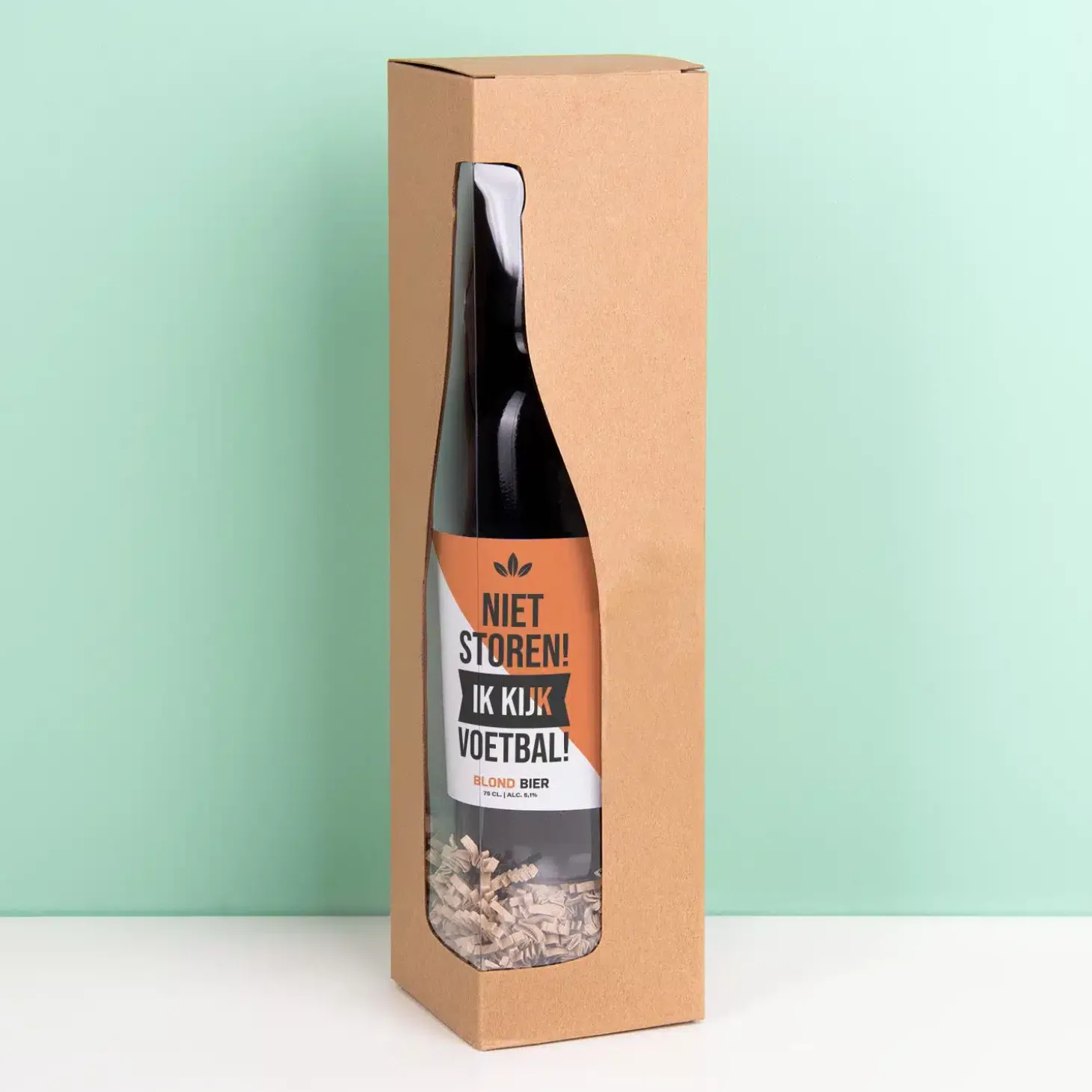 Bierfles Niet storen ik kijk voetbal (750 ml)