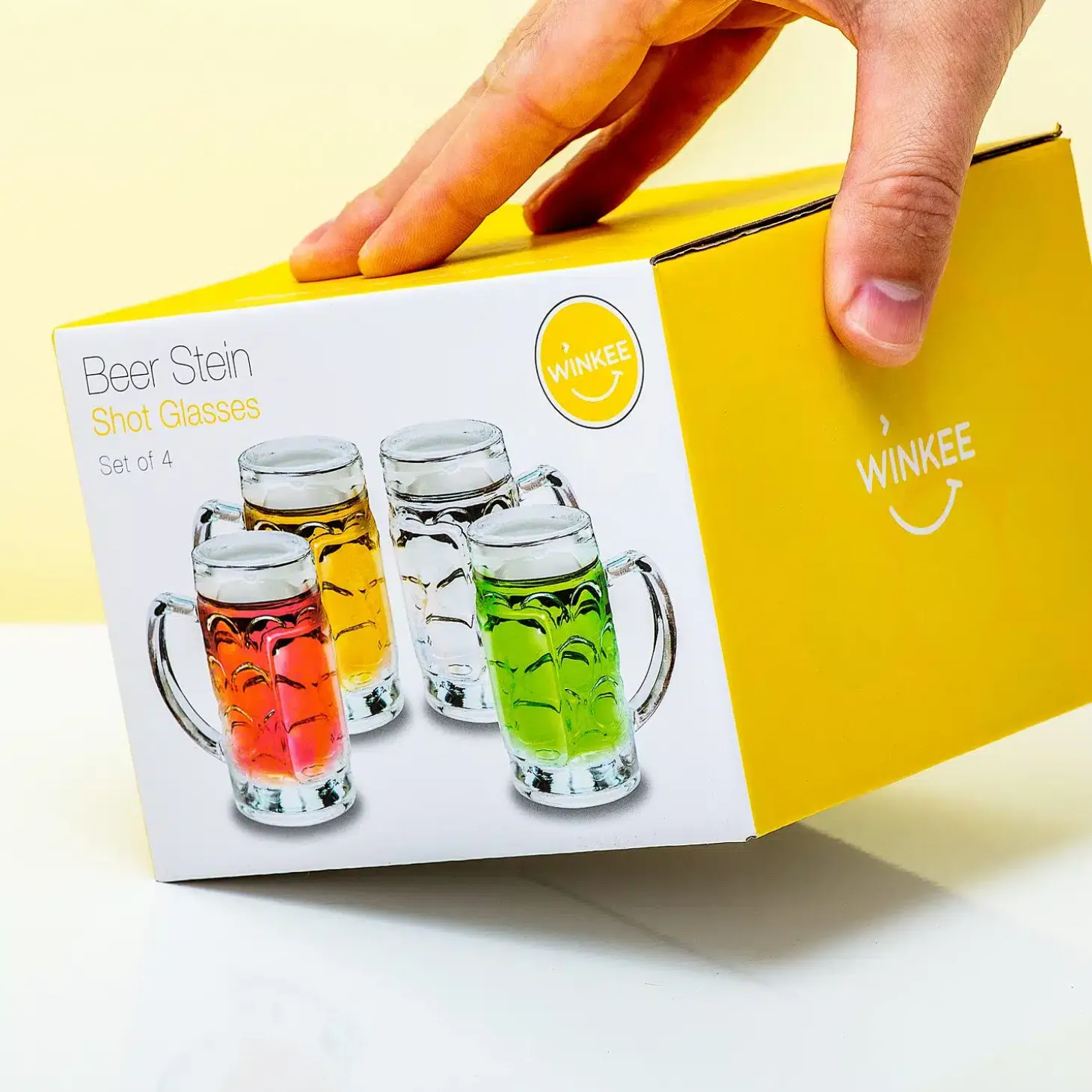 Bierpul shotglaasjes (set van 4)