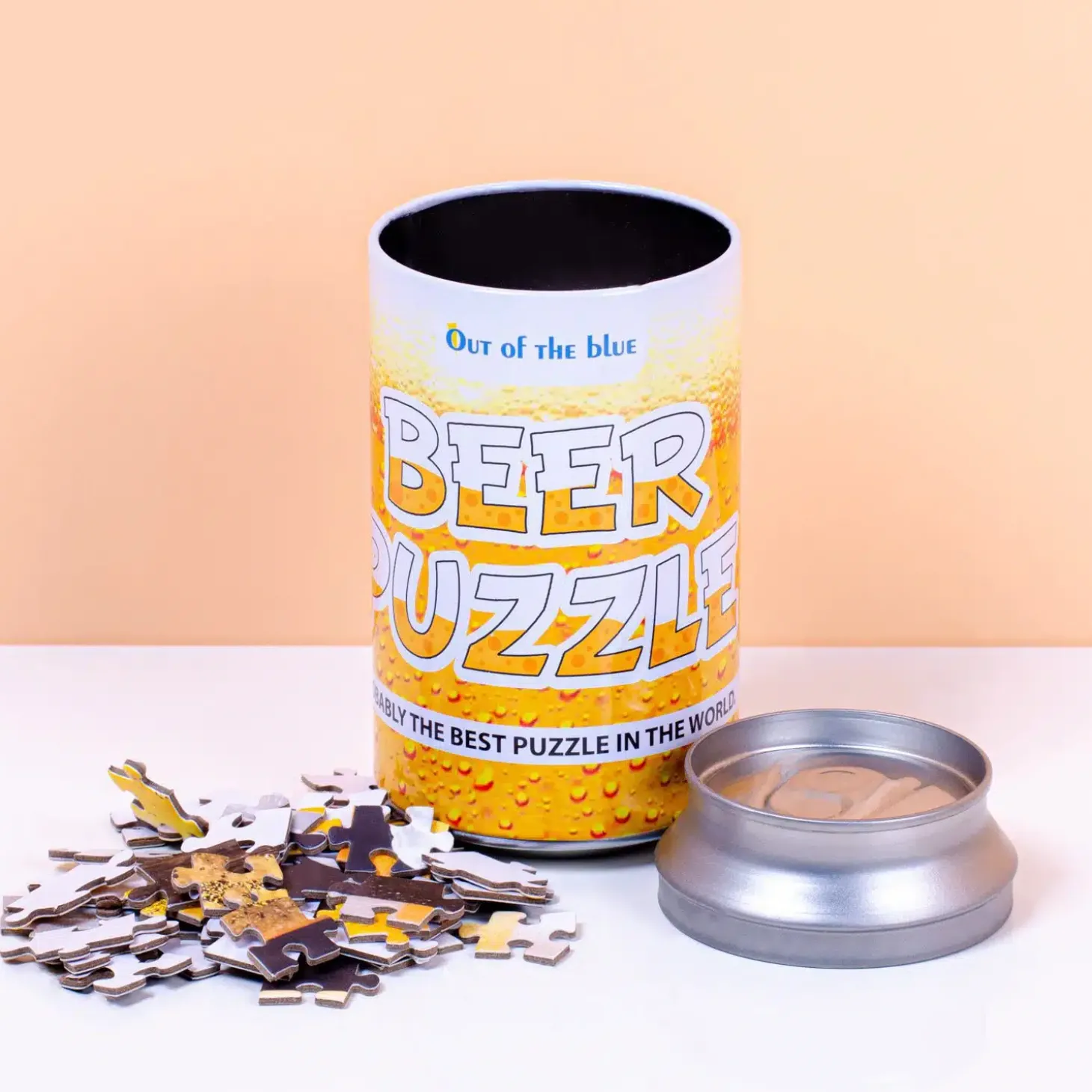 Bierpuzzel in blik (102 stukjes)
