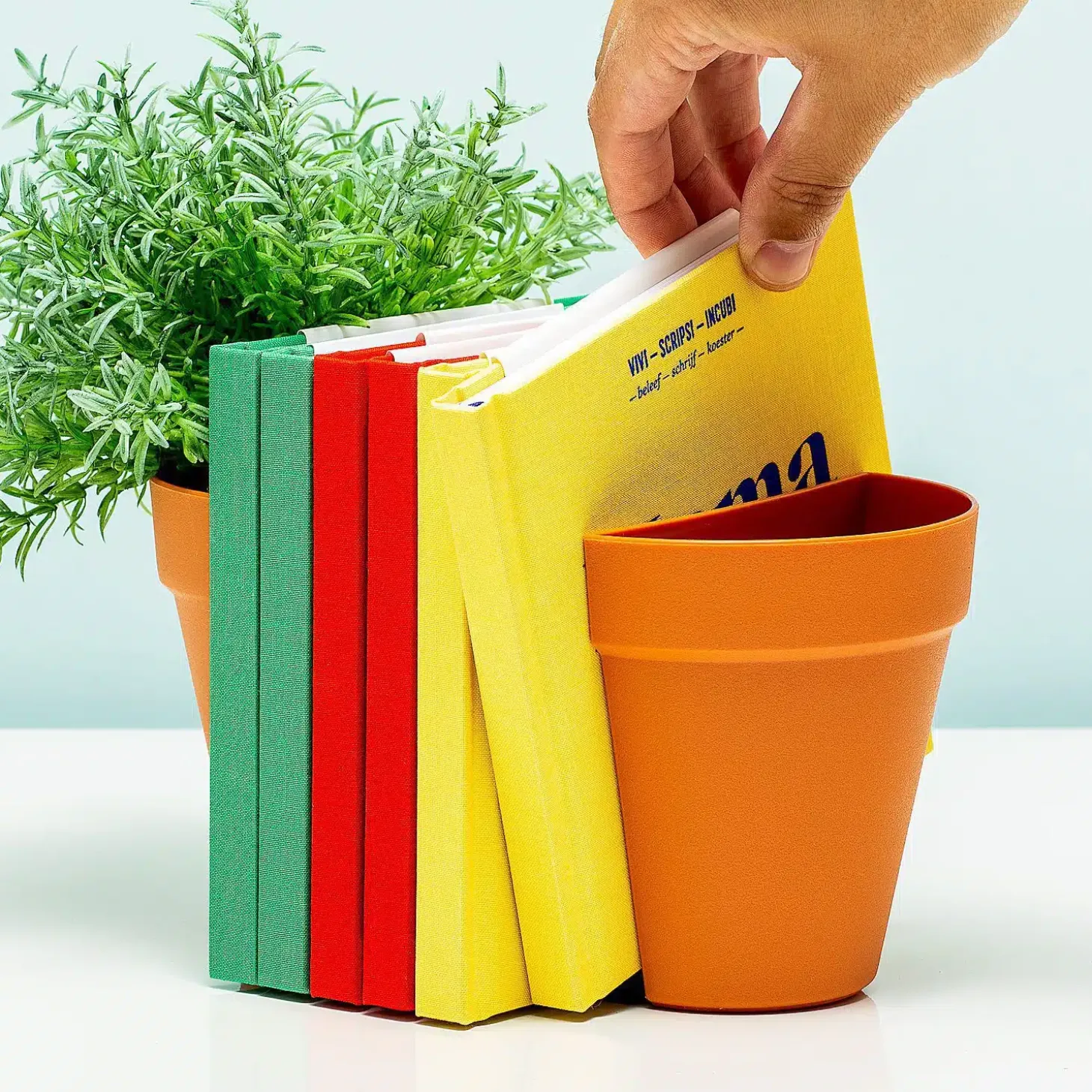 Bloempot Boekensteun