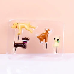 Bloempot honden (set van 4)