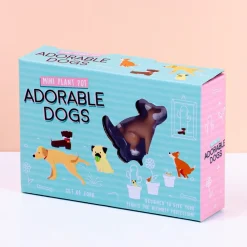 Bloempot honden (set van 4)
