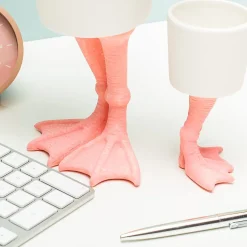 Bloempot met flamingopoten