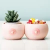 Borst potjes (set van 2)