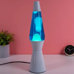 Bullet lavalamp wit met witte lava
