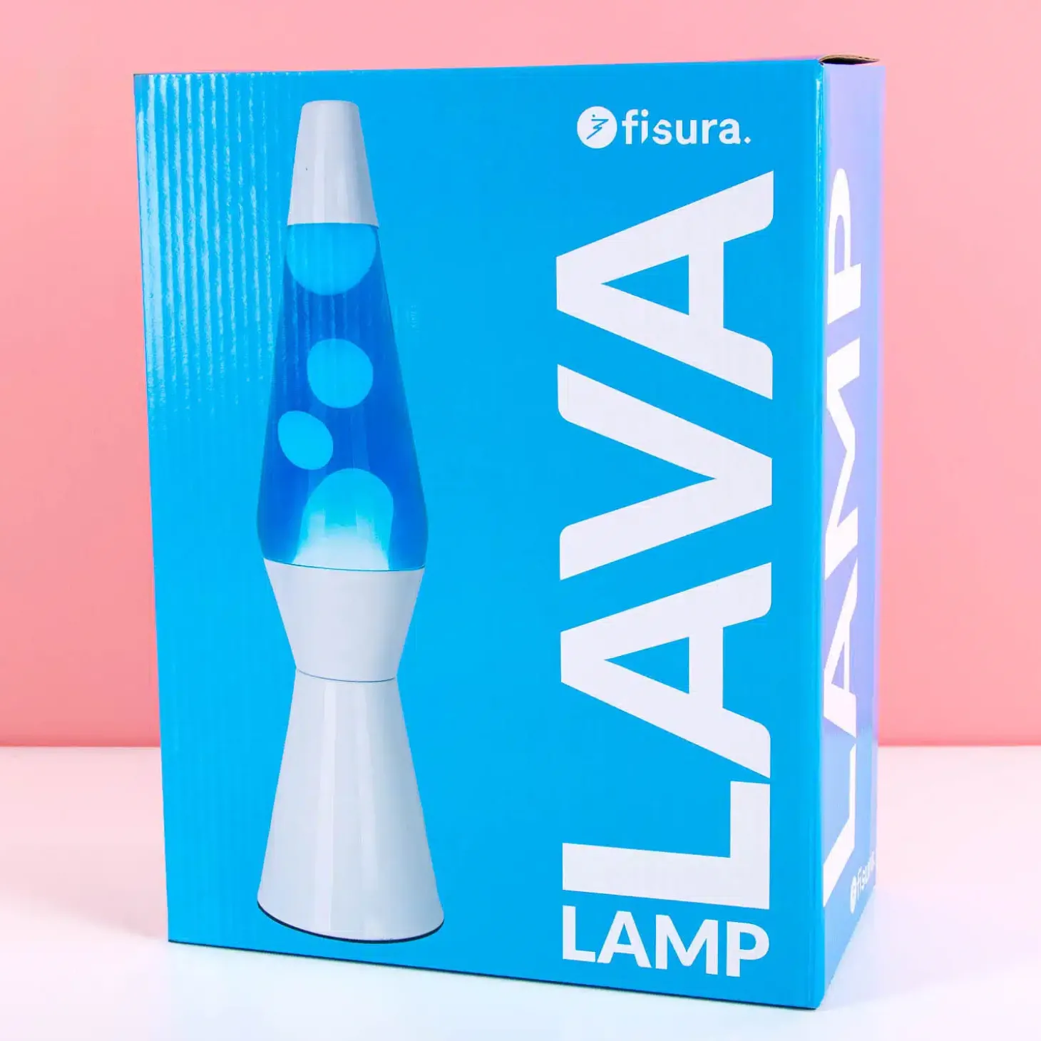 Bullet lavalamp wit met witte lava