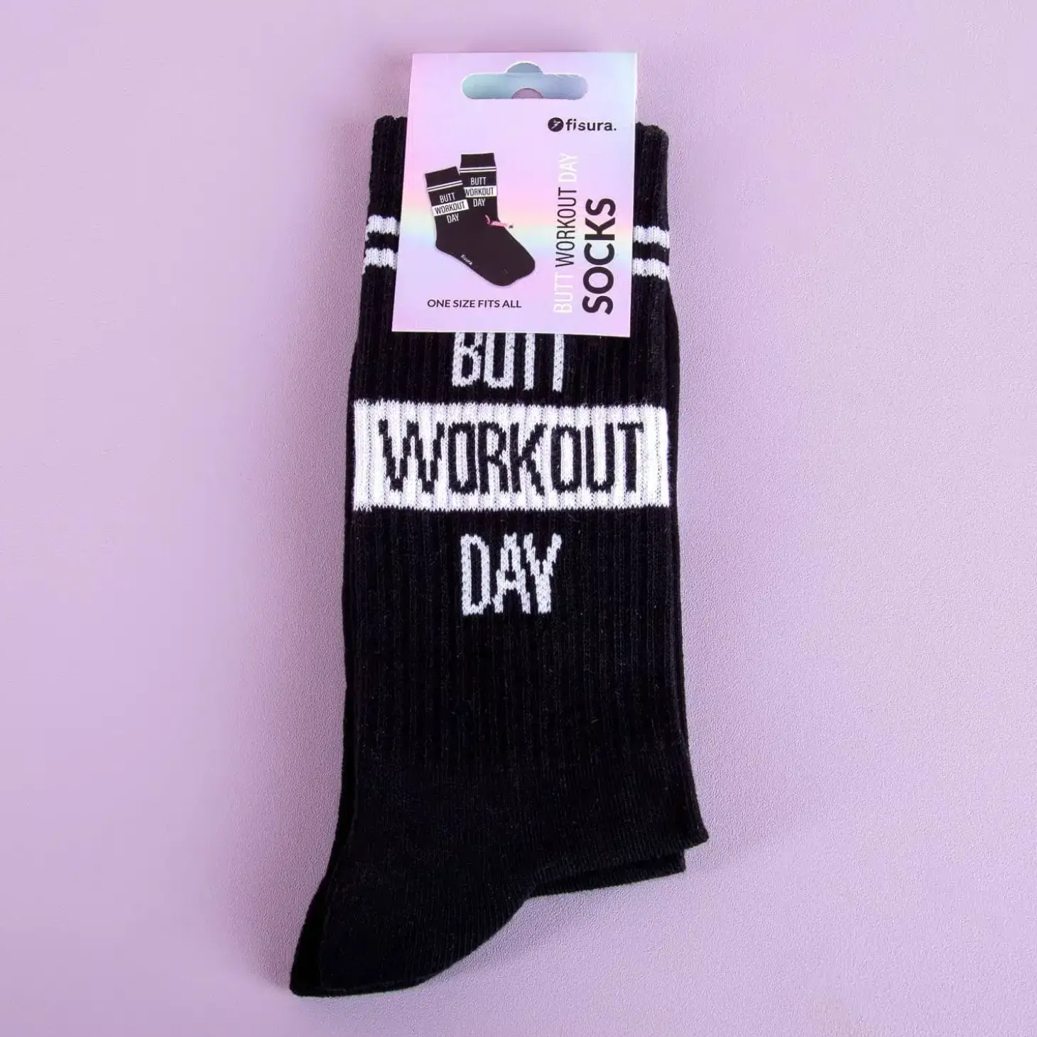Butt workout day sokken