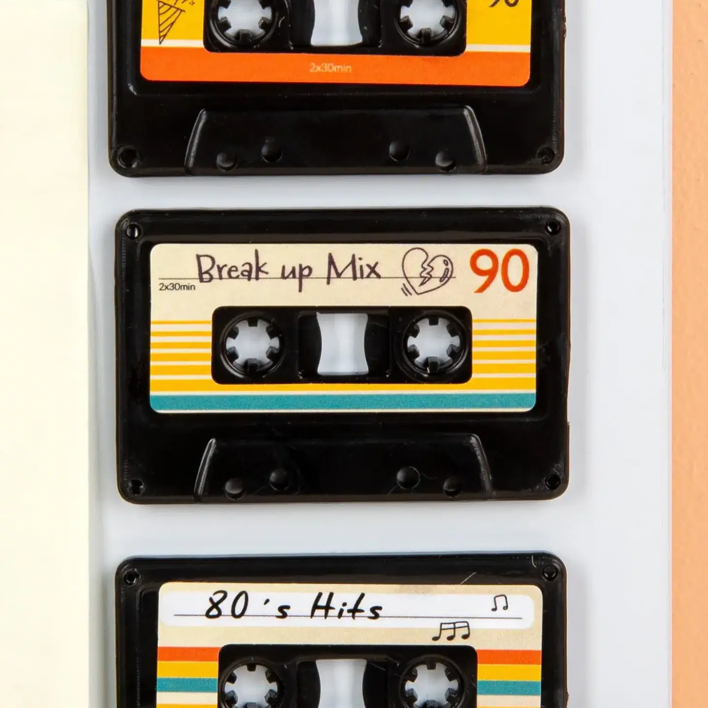 Cassettebandje magneten (set van 4)