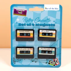 Cassettebandje magneten (set van 4)