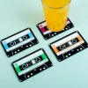 Cassettebandjes onderzetters (set van 4)