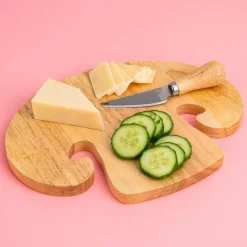 Champignon snijplank met kaasmes