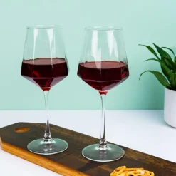 Diamant wijnglas (set van 2)