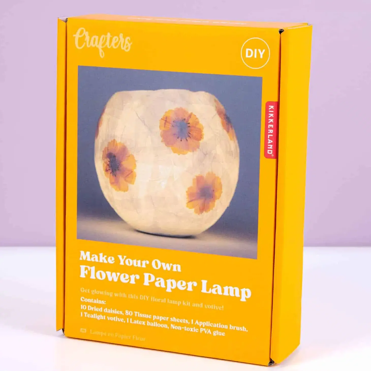 DIY bloemenlamp