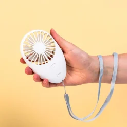 Draagbare mini ventilator met ledverlichting