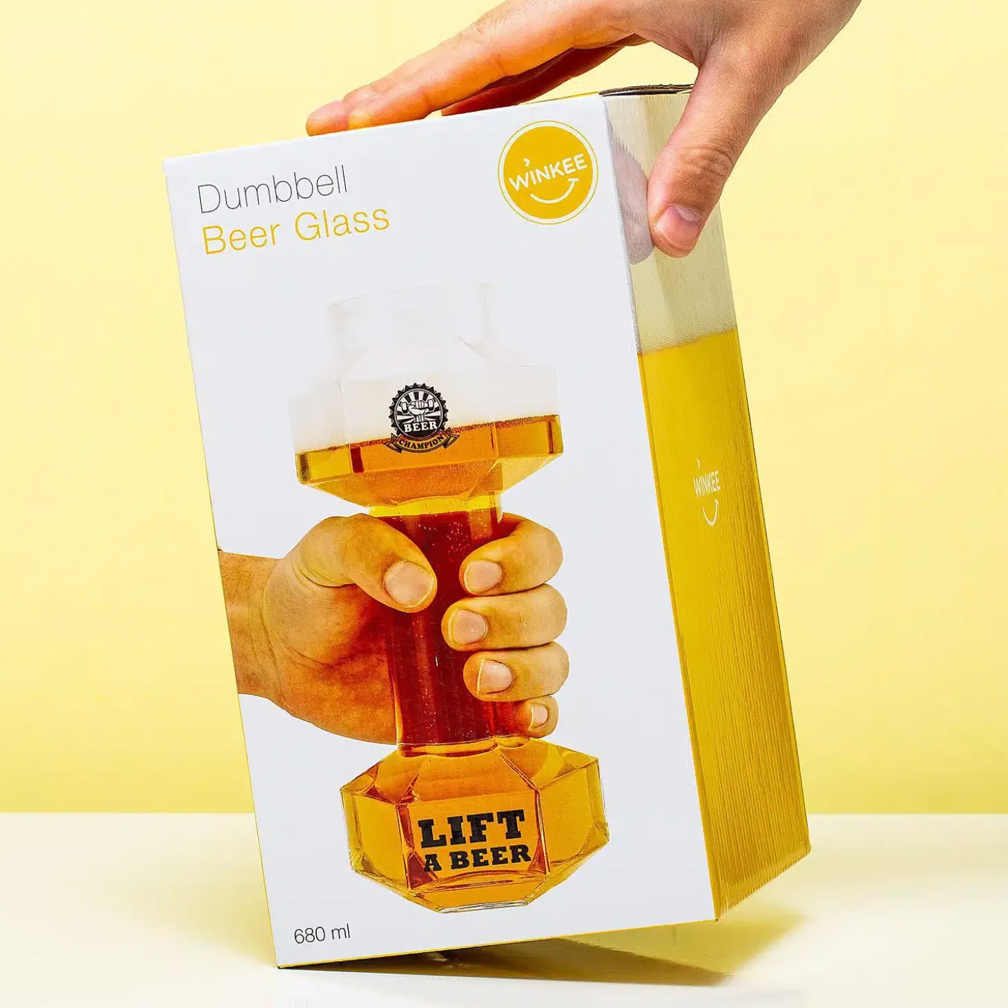 Dumbbell bierglas