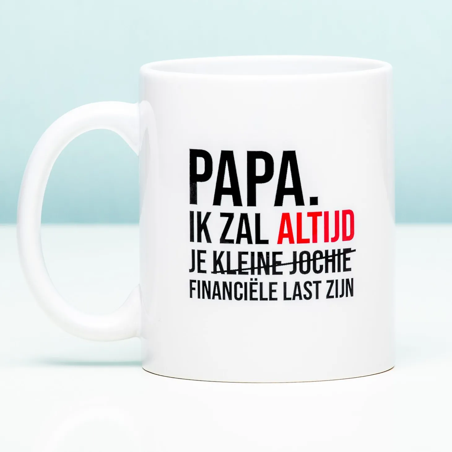 Financiële last mok