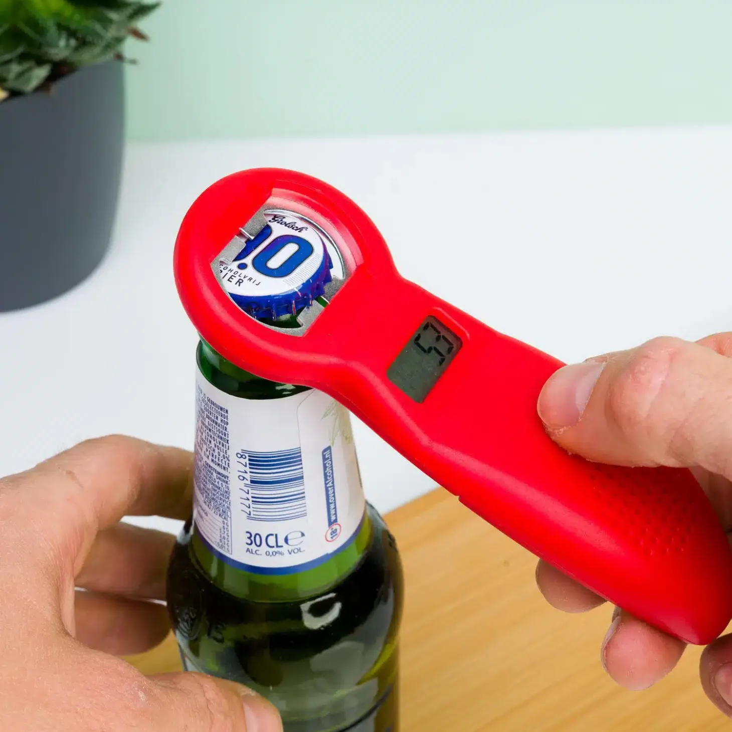 Flesopener met teller