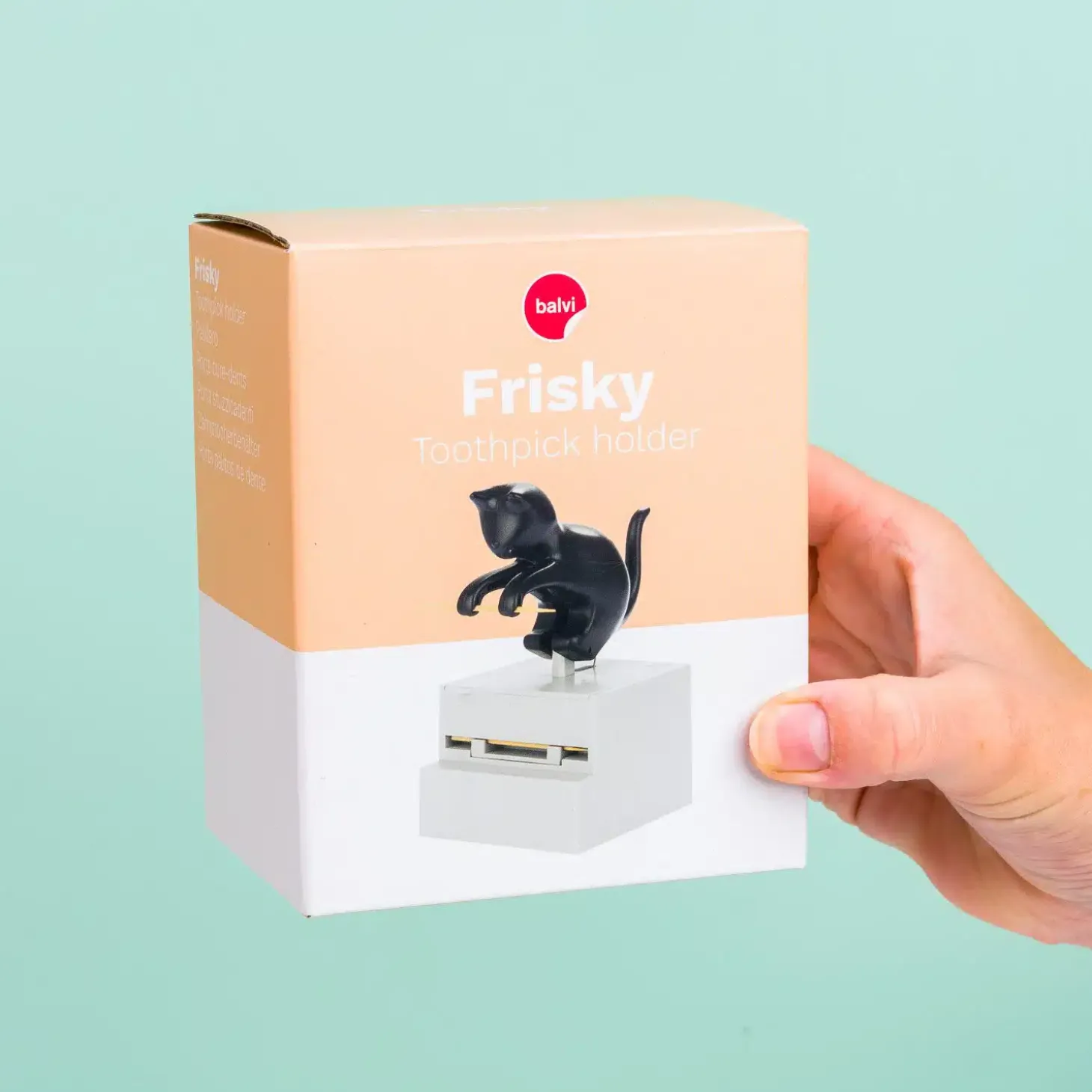 Frisky kat cocktailprikkerhouder