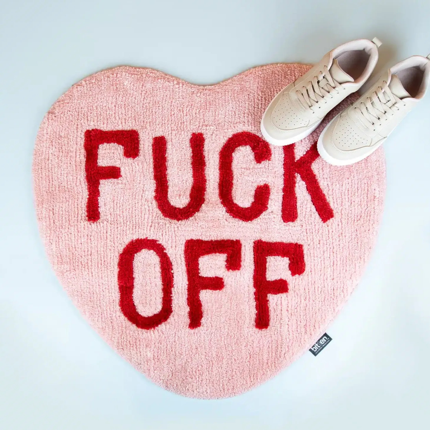 Fuck Off hart vloerkleedje