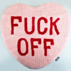 Fuck Off hart vloerkleedje