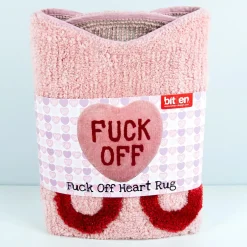 Fuck Off hart vloerkleedje