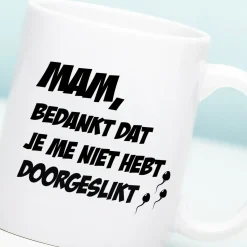 Gepersonaliseerde Moederdag mok Niet doorgeslikt