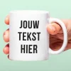 Gepersonaliseerde mok met eigen tekst
