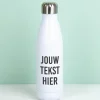 Gepersonaliseerde thermosfles met eigen tekst
