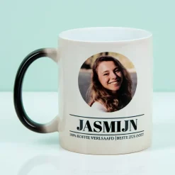Gepersonaliseerde warmtegevoelige mok met foto