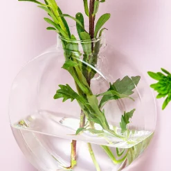Glazen muurvaasjes (set van 2)