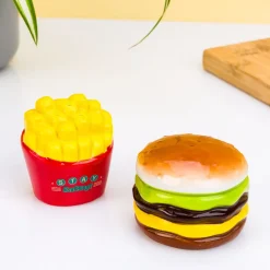 Hamburger en frietjes peper- en zoutstel