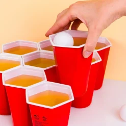 Hexagon beer pong spel (set van 37)
