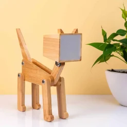 Houten tafellamp