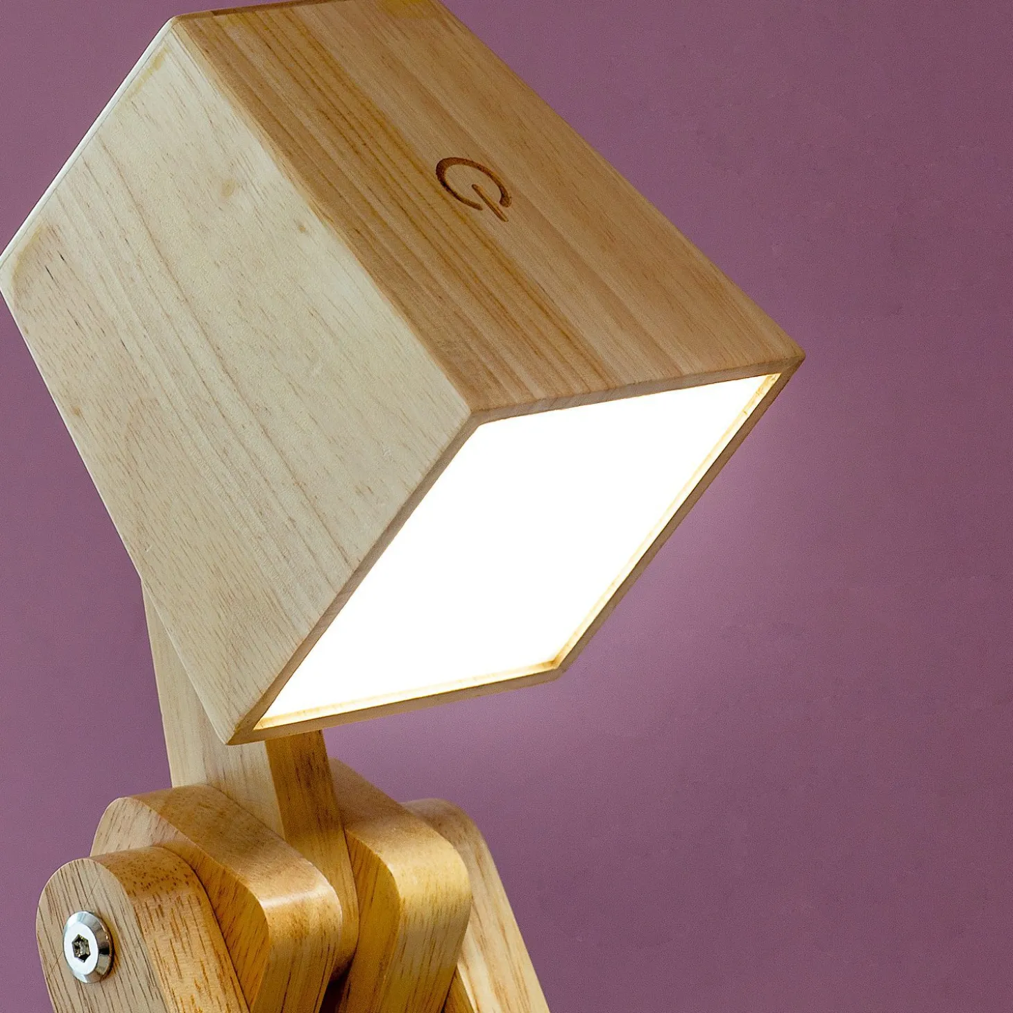 Houten tafellamp