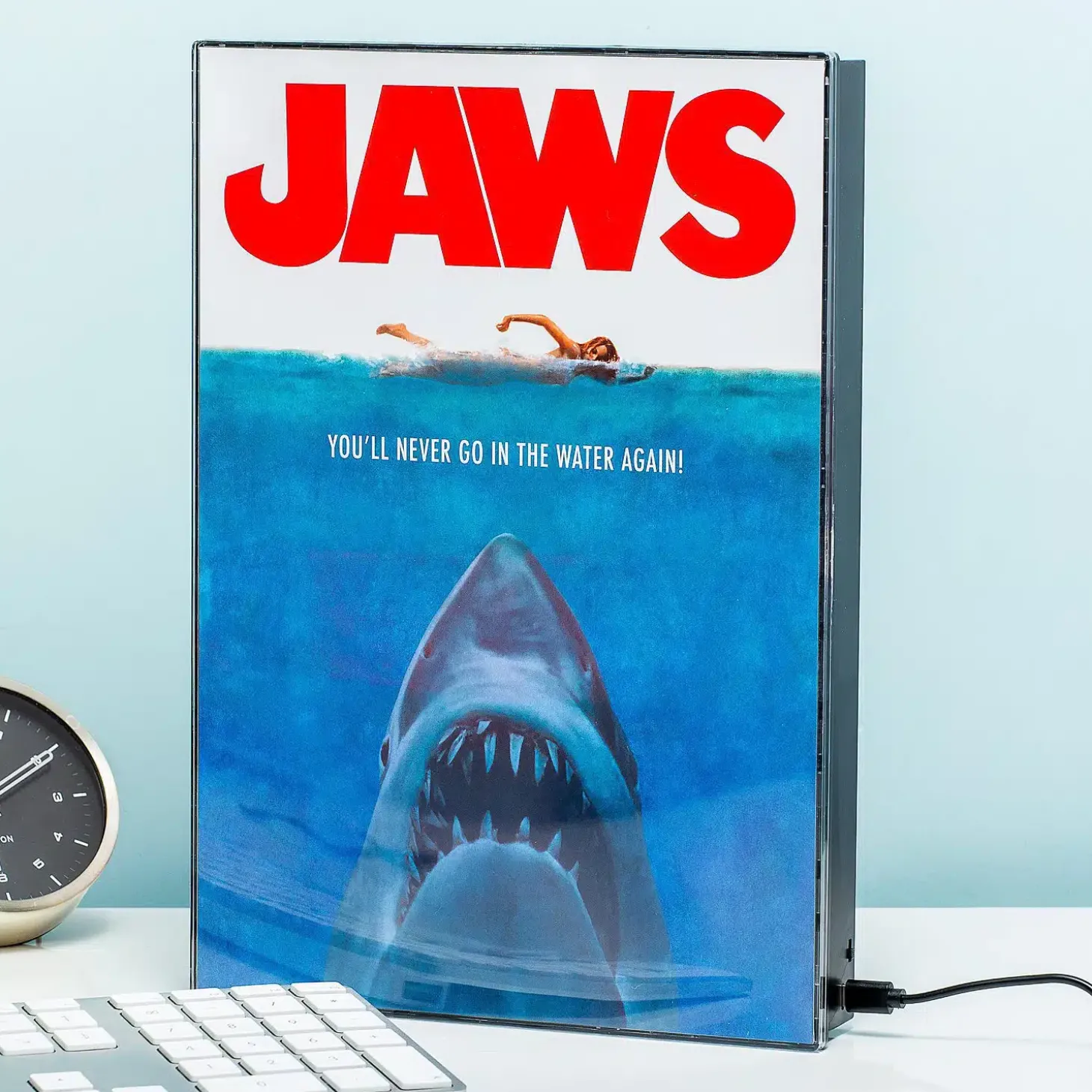 Jaws filmposter lamp