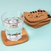 Kattenfamilie onderzetters (set van 6)