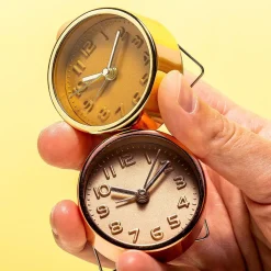 Koperen of Gouden Mini Wekker