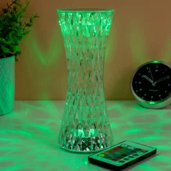 Kristallook ledlamp met gekleurde verlichting