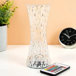 Kristallook ledlamp met gekleurde verlichting
