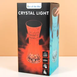 Kristallook ledlamp met gekleurde verlichting
