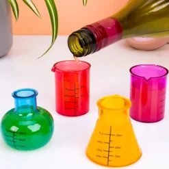 Laboratorium shotglaasjes (set van 4)