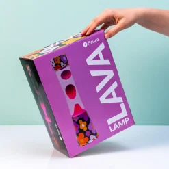 Lavalamp bloemen met roze lava