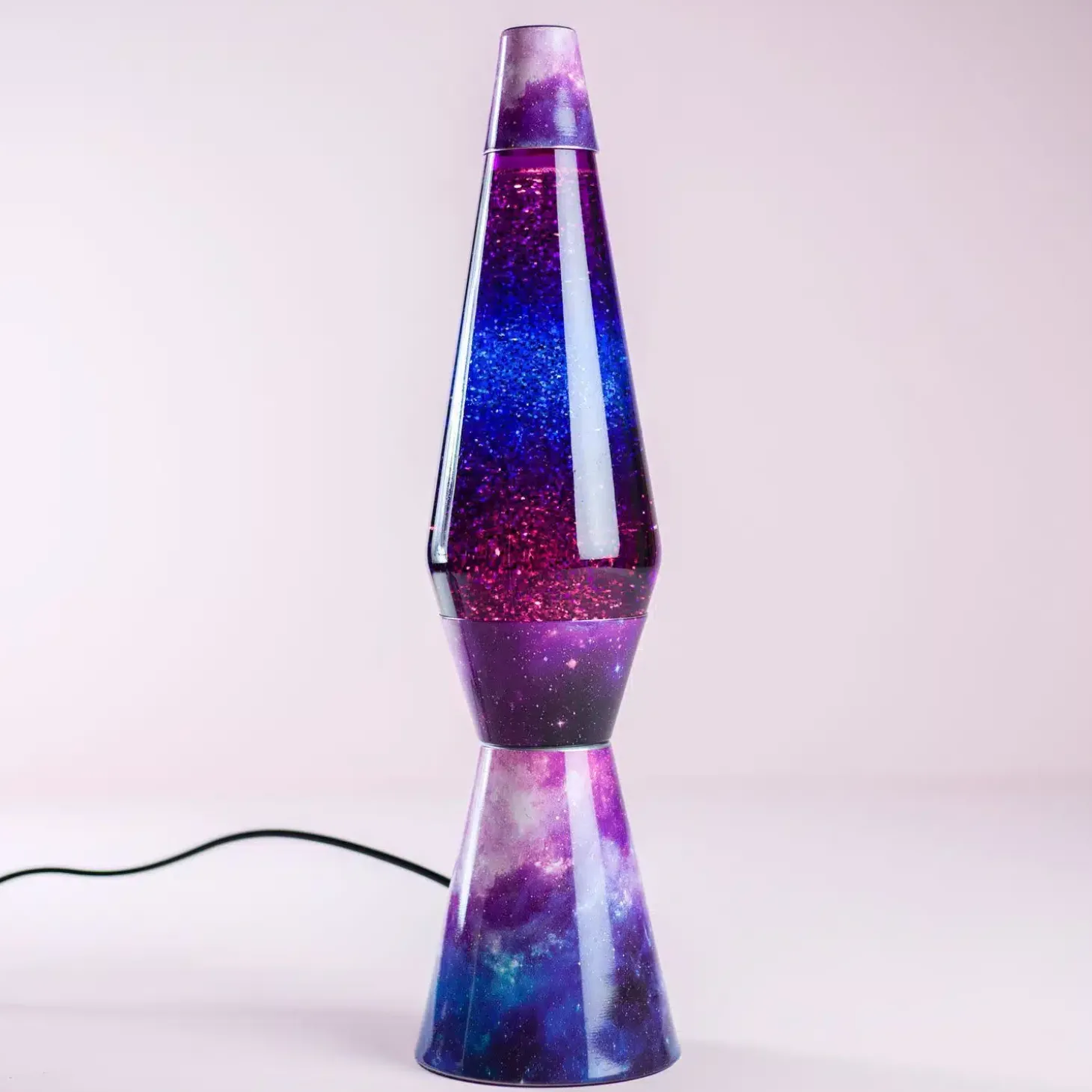 Lavalamp Galaxy Met Multicolor Lava En Glitters