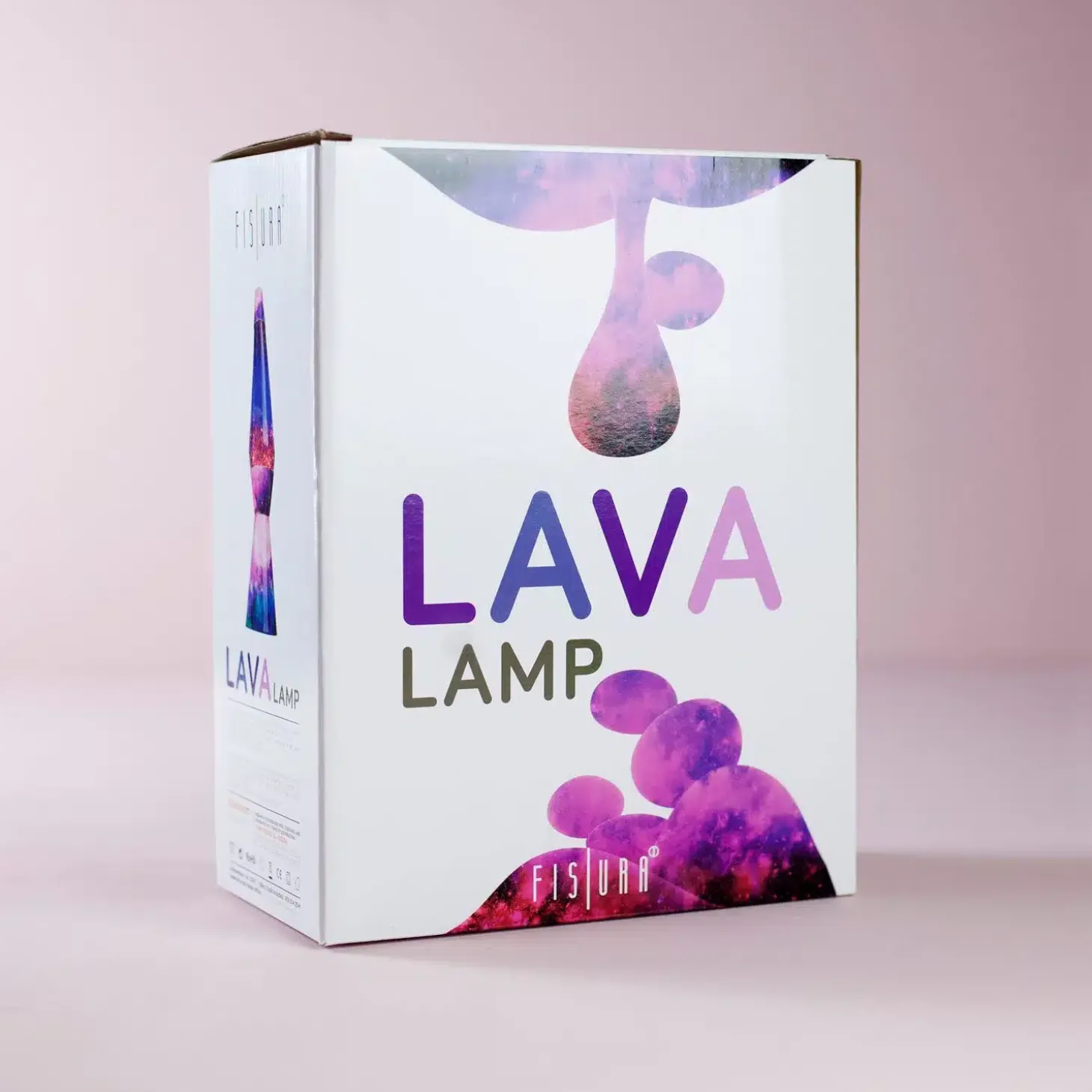 Lavalamp Galaxy Met Multicolor Lava En Glitters